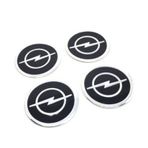 Jant Göbeği Arma Opel Uyumlu 55Mm Alü. Yapıştırma 4Lü Set Siyah