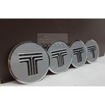 Jant Göbeği Arma Tofaş Uyumlu 60Mm 4Lü Silver Alüminyum Yapıştırma