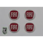 Jant göbeği etiketi Fiat 60mm Çap Kırmızı