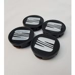 Jant Göbeği Seat 65/62 62mm Yuva 4'lü Set Siyah