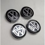Jant Göbeği Volkswagen Uyumlu 65/60 4'Lü Set Siyah