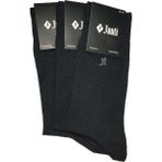 Janti JTSC2102 Janti Merserize Kalite Çorap 3'lü - 42 - 45 - Siyah