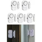 Janva 5 Adet Cam Pencere Kapı Pvc Engelleyici Güvenlik Ürünleri Manyetik Alarm Set