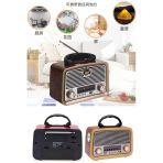Janva And-301 Bluetooth’lu Ledli Nostaljik Görünümlü Müzik Kutusu Usb Sd Kart Radyo Mp3 Çalar