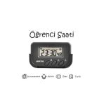 Janva Öğrenci Saati - Kronometreli Ders Çalışma Saati - Dijital Masa Saati