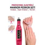 Janva Tırnak Törpü Seti Manikür Pedikür Protez Tırnak Ayak Nasır Ve Tırnak Mantar Makinesi Oje Kurutucu