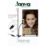 Janva Youtuber Light Stüdyo Işığı Akrobat Selfie Led Masa Lambası Tripod video çekme standı