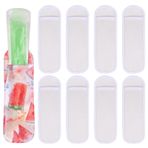 JANYUN 8'li Paket Beyaz Buz Pop Kollu, Çocuklar için Popsicle Tutucu Süblimasyon Boş Popsicle Tutucu Dondurucu Pop Tutucular Yaz Sınıf Hediyeleri Öğrenciler Parti Malzemeleri için Popsicle Kollu