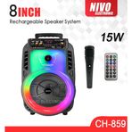 Japanex CH-859 8 İnç Taşınabilir Radyo Bluetooth Hoparlör
