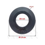 Japar Gömme Rezervuar İç Takım Boşaltma Grubu Contası 3x5.9 Cm Siyah