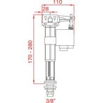 JAPAR TELESKOPİK İÇTAKIM FLATÖRÜ YÜKSEKLİK AYARLI JP-50720