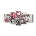 Japon Ağacı Tablosu 182 x 90-5 Parçalı
