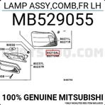 Japon Galant (E3) 1.6:1.8:2.0 88-1992 Sinyal Lambası Sol . (Oem No:Mb529055)