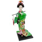 Japon Kimonolu Geyşa Bebek Kabuki Biblo 30 cm No.13