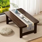 Japon Minimalist Ahşap Katlanır Sehpa Küçük Alanlar için Düşük Yer Masası Oturma Odası ve Yemek Odası Kompakt ve Fonksiyonel Tasarım (Renk: B Boyut: 70x40x35cm)