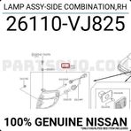 Japon Pıck-Up (D22) 2.7 D:3.2 Td 2000-2001 Sinyal Lambası Sağ . (Oem No:26110Vj825)