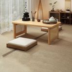 Japon Rattan sehpa çok fonksiyonlu düşük masa oturma odası için kolay montaj küçük japon tarzı ideal defne pencereler için 100x48x35cm