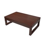 Japon tarzı ahşap alçak sehpa, çekmeceli çay masası, alçak retro meditasyon masası, tatami için cumba sehpası, yatak odası, cumba, çay odası (Boyut: Orta