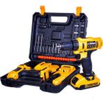 Japon Technology 46V5AH Yellow 2020 Seri Çift Akülü Şarjlı Vidalama Matkap 27 Parça Setli