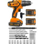 Japon Technology 58V 8AH L-6 Metal Şanzıman Şarjlı Çift Akülü Vidalama 27PRÇ Uç Setli