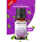 JARDIN D'OR LAVANTA Esansiyel Uçucu Koku Yağı Buhurdanlık Yağı Difüzör Esansı Ortam Kokusu 10 ml