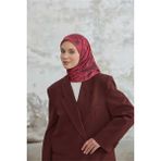 Jardin Secret Collection Soft Eşarp 1238-12 - Bordo - Kırmızı - 90 x 90 cm