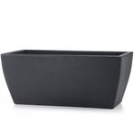Jardiniera Veneto 58 cm Polietilen Saksı Grigo Fumo