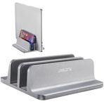 JARLINK (Yükseltilmiş Dock Versiyonu) Dikey Dizüstü Bilgisayar Standı, Çift Masaüstü Standı Ayarlanabilir Dizüstü Bilgisayar Tutucu (17,3 inç) Tüm MacBook Pro/Air/Microsoft Surface (Gri) ile Uyumlu