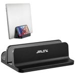 JARLINK (Yükseltilmiş Sürüm) Dikey Dizüstü Bilgisayar Standı, Masaüstü Standı Ayarlanabilir Dizüstü Bilgisayar Tutacağı (17,3 inç'e kadar) MacBook Pro/Air, Microsoft Surface ve Lenovo (Siyah) ile Uyumlu