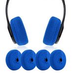 JARMOR Earpads Kazak Kılıf Koruyucu Örgü Kumaşlı Beats Solo 3/2 Kablosuz/Kablolu, Solo HD/Mixr/EP Kulaklıklar ve Diğer Kulaklıklar 1,57-3,14 inç Kulak Minderleri [ 2 Çift] (Mavi)
