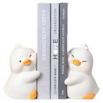 JARPSIRY Sevimli Kucaklama Ördekler Dekoratif Kitap Ayrımları, Benzersiz Kitap Kitap Tutmak için Uçlar Yaratıcı Reçine Kitap Tutucu Durdurucu Ev Ofis Masası Kitaplık Dekorasyonu için