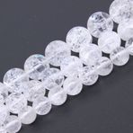 JarTc AAA Kıvırcık Kristal Taş Boncuklar Güzel Turmalin Gevşek Boncuk Bilezik Kolye Yapımı için Dilek Boncukları Beyaz (6 mm)