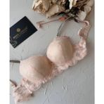 Jasmine Askıları Parlak Taşlı Hafif Destekli Dantelli Soft Cup Ithal Sütyen (B-C Cup) - Somon - 90