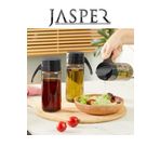 JASPER 2'li Cam Yağdanlık 500 ml Yağ Sirke Sürahisi Sirkelik JPR-0124