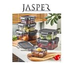 JASPER 6'Adet Saklama Kabı 1400ml+800ml+400ml Plastik Saklama Seti JPR-0113