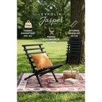 JASPER Beach Katlanabilir Portatif Metal Sandalye, Şezlong – Plaj, Bahçe ve Teras Kullanımına Uygun 45x70 Cm Geniş Oturum