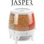 Jasper Global Kuru Gıda ve Bakliyat Organizeri 360° Dönebilen 6 Bölmeli Ayrıştırıcılı Saklama Kabı - Beyaz - Yok