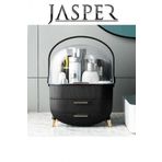 Jasper House By House Siyah Çekmeceli Makyaj Takı Aksesuar Düzenleyici Organizer