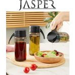 Jasper Qlux Jpr-0124 2'Li Cam Yağdanlık 500 Ml Yağ Sirke Sürahisi Sirkelik