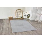 Jassrug Tavşan Tüyü Kürk Halı 80X120 Gri