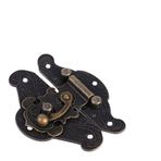 Jauarta Antik Retro Vintage Dekoratif Kilit Çile Pedi Göğüs Kilit Plakası Ahşap Takı Kutusu Dolabı için (XS38 x 29 mm)
