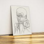Javvuz Muhammed Ali Kara Kalem Metal Poster