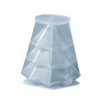 JAWSEU Candle Silicone Moulds, silikon kalıp, sekizgen Noel ağacı mum kalıpları, mum dökmek için baloncuk silikon kalıp, el işi süsleri, parti aydınlatması ve ev dekorasyonu olarak
