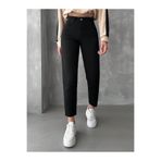 JAXEN NS-84856 Kadın Zero Mom Fit Jean Bilek Boy Pamuk Pantolon