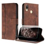 JayModCase Huawei P20 Lite/Nova 3e ile uyumlu cep telefonu kılıfı, Flip PU Wallet koruyucu kılıf, [1 adet koruyucu folyo] kart bölmesi, mıknatıslı kilit, stant fonksiyonlu, Huawei Nova 3e için