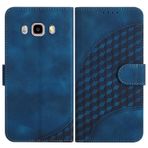 JayModCase Samsung Galaxy J7 2016 / J710 için kılıf, deri kılıf flip case stand fonksiyonlu kart bölmeli cüzdan kapaklı kılıf manyetik folyo Galaxy J7 2016 ile uyumlu - mavi