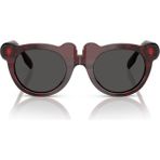 JB4355 Yuvarlak Bordo Unisex Çocuk Güneş Gözlüğü