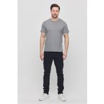 JBC Erkek Gri %100 Pamuk Regular Fit Bisiklet Yaka Basic T-shirt