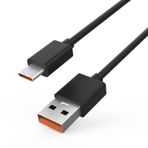 JBL Charge 4, Flip 5, JBL Pulse 4, JBL Kablosuz Hoparlörler ve Bluetooth Kulaklıklar ile Uyumlu Tip C USB Hızlı Güç Şarj Kablosu Yedek Kablosu (Siyah)