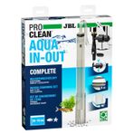 JBL PROCLEAN AQUA IN-OUT KOMPLETE 6142100, akvaryumlar için su değişim seti, zemin temizleyici, hortum ve pompası dahil, musluğa bağlantı, çok renkli